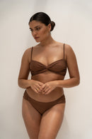 Haut Bianca - Lurex Chocolat