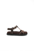Sandales Cloutées Naomi - Chocolat