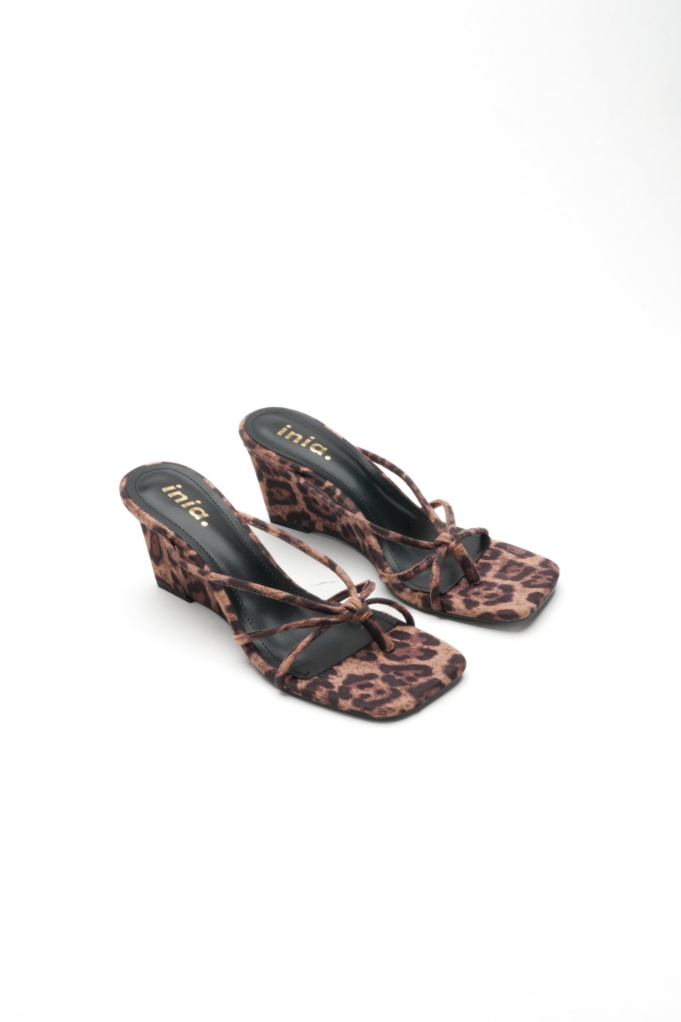 Mules Compensées Gia - Leopard