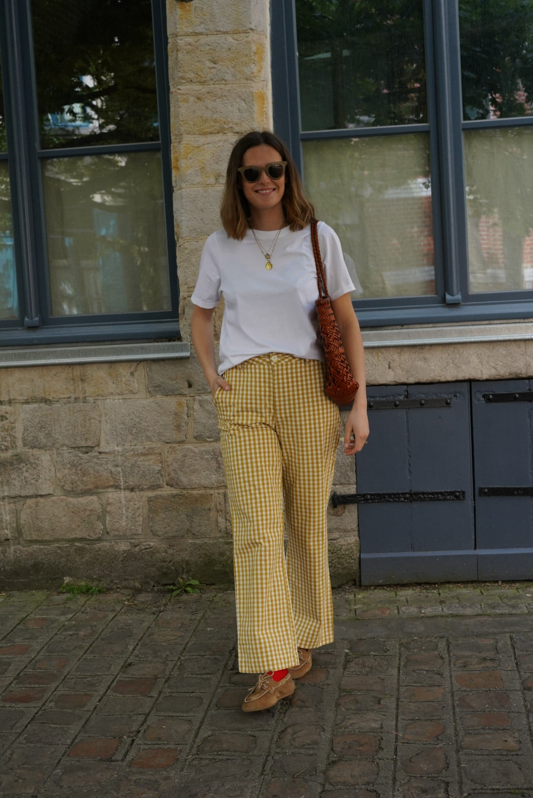 Emile Yellow Vichy Pants