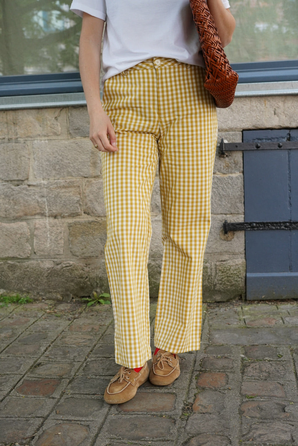 Emile Yellow Vichy Pants