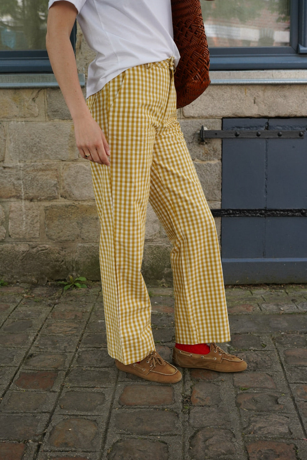 Emile Yellow Vichy Pants