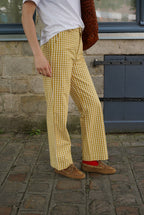 Emile Yellow Vichy Pants