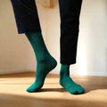 Chaussettes En Laine Mérinos Unies - Forest Green