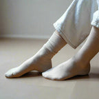 Chaussettes En Coton Biologique - Beige