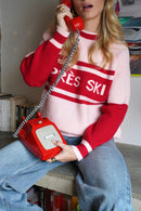 Red After Ski Sweater