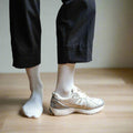 Chaussettes Lurex Pailletées En Lyocell Écologique - Blanc
