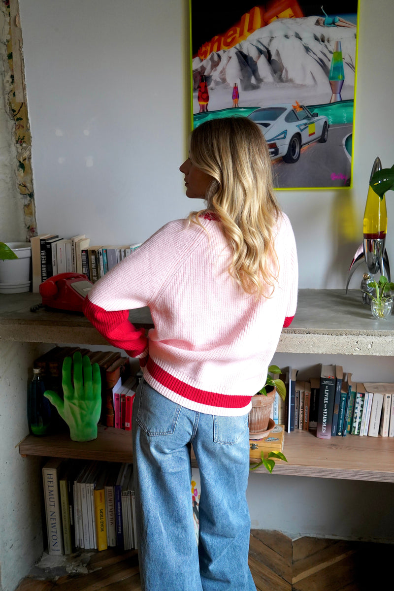 Red After Ski Sweater