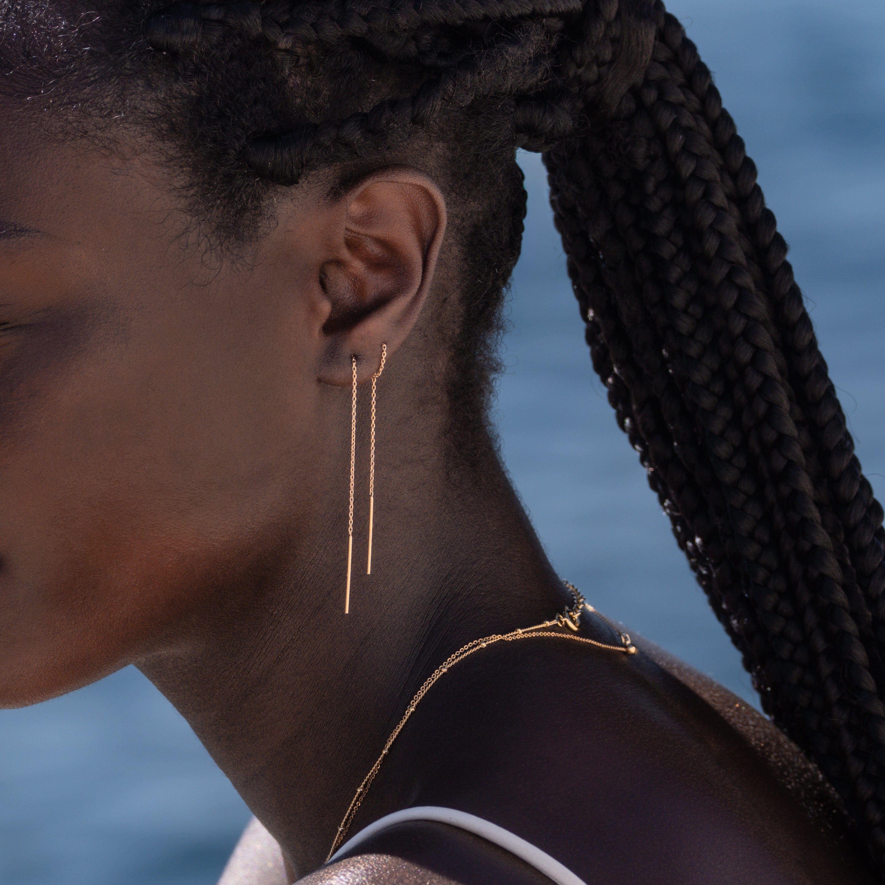 Boucles D'Oreilles Chaine