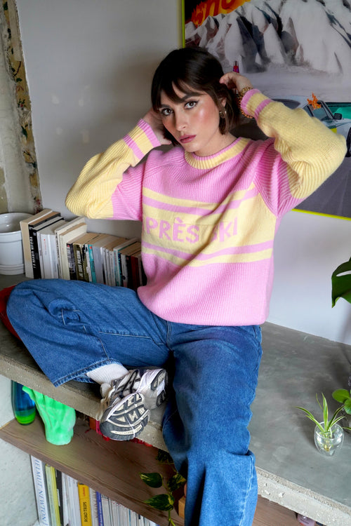 Yellow After Ski Sweater