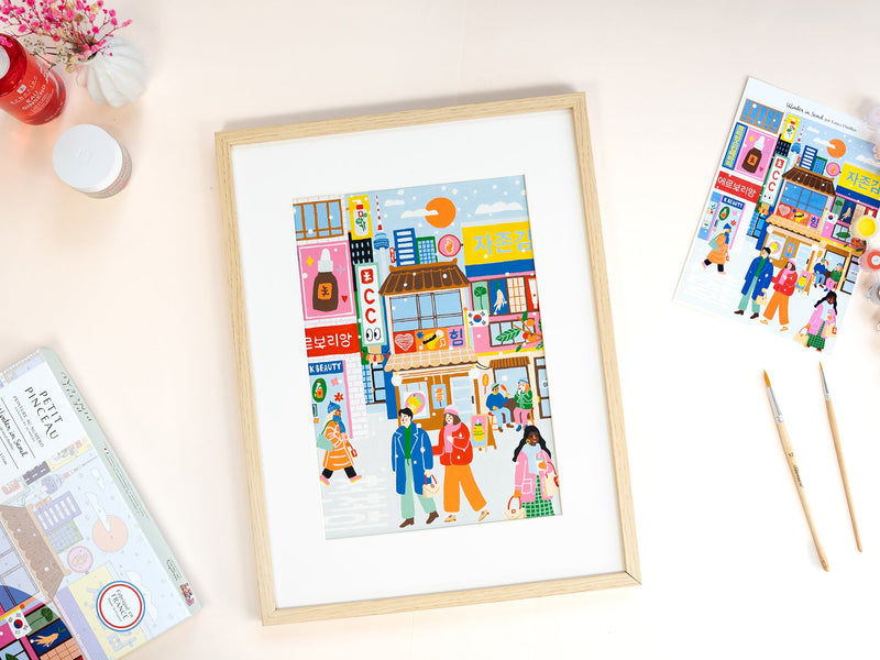 Coffret Peinture Au Numéro - Petit Pinceau - Winter In Seoul Erborian