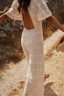 Capricci Macramé Ivory Jumpsuit