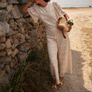 Capricci Macramé Ivory Jumpsuit