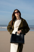 Sac À Main Jane Croco - Noir