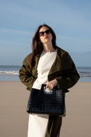Sac À Main Jane Croco - Noir