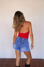 Top Roxanne rojo