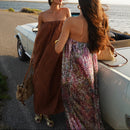 Robe Thomasina Camel Soutache