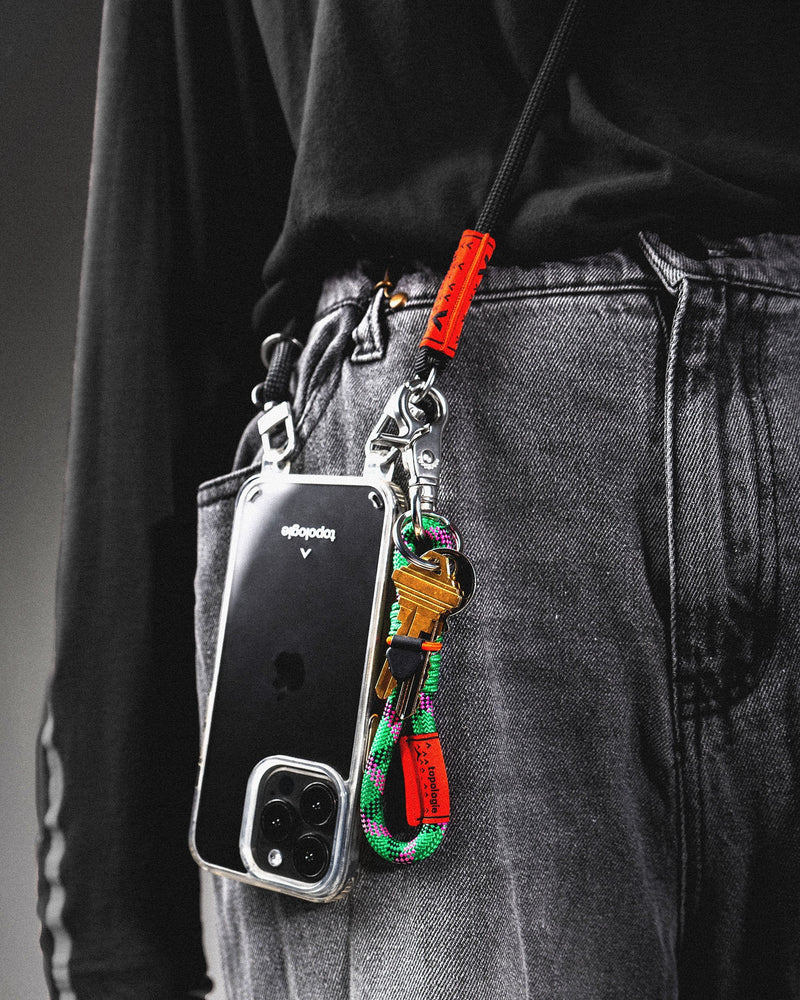 8Mm Loop Key Holder - Neon Yellow