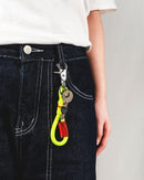 8Mm Loop Key Holder - Neon Yellow