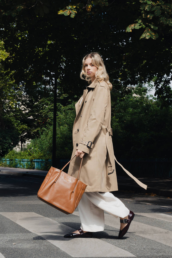 Myriam Tote Bag - Dark Camel