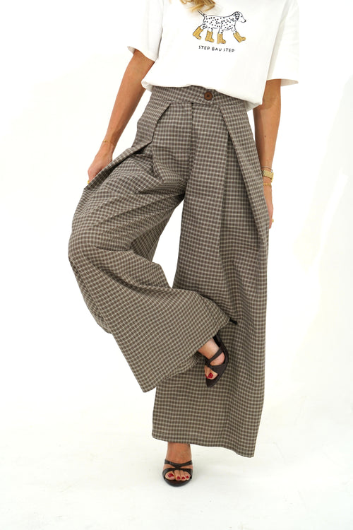 Pantalon Léana Marron