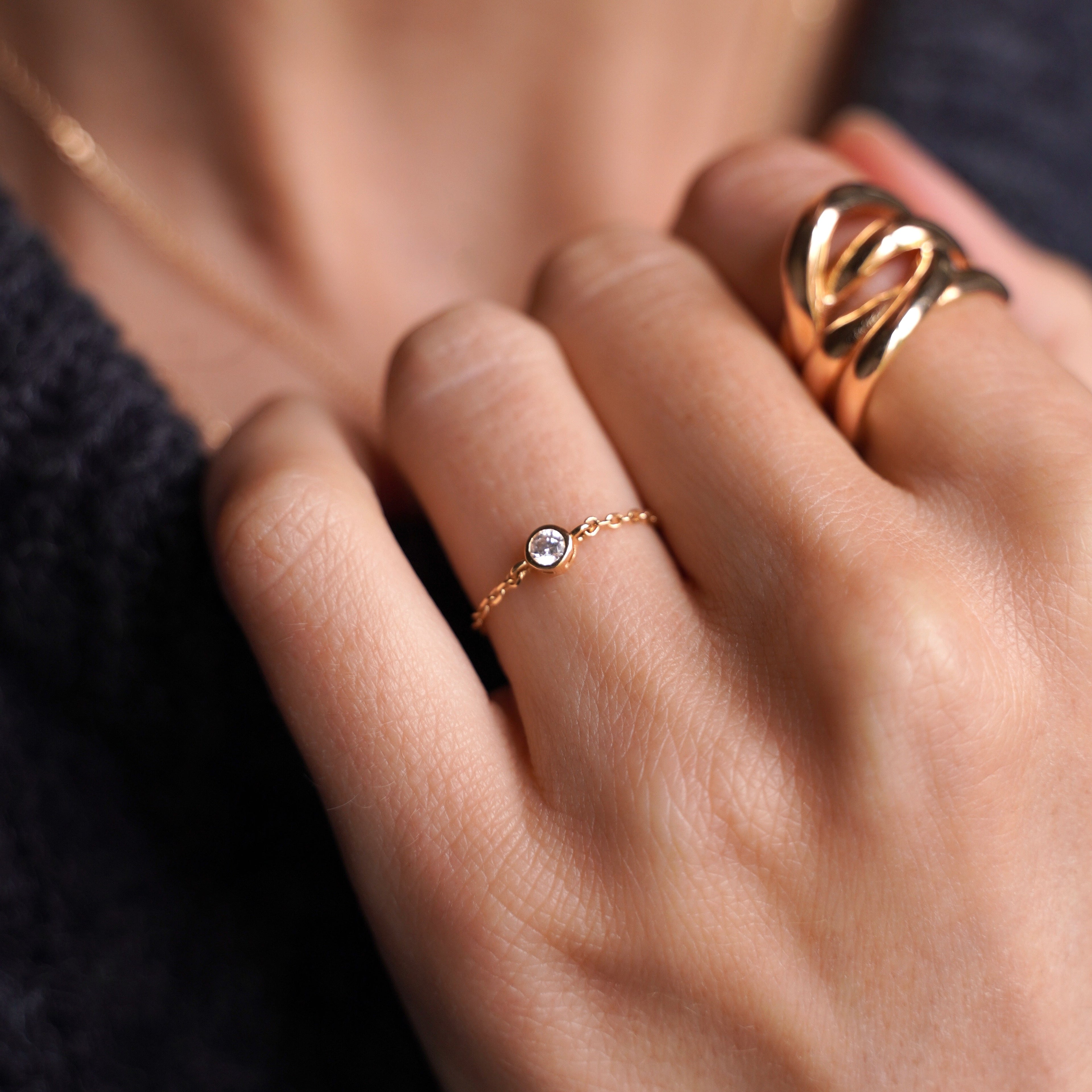 Bague Chaine Éclat