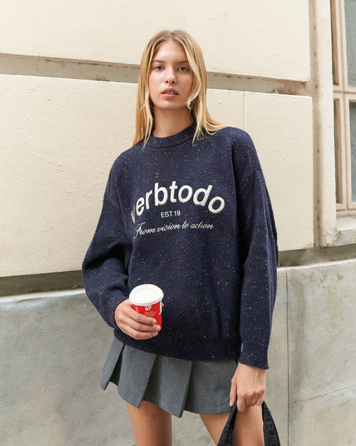 Maille Vintage Bleu Marine