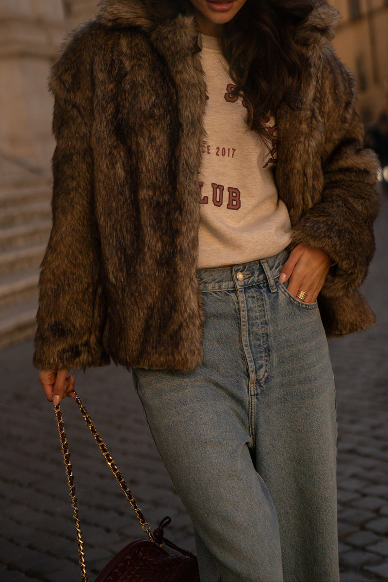 Manteau Jackie Fauve