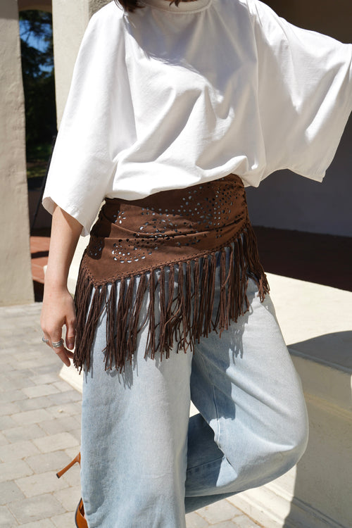 Foulard Karma Marron