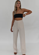 Débardeur One Shoulder Ribbed - Black