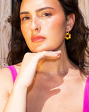 Baby Fleurette Earrings - Apricot