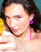 Boucles D'Oreilles Donuts - Açaï