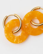 Boucles D'Oreilles Donuts - Abricot