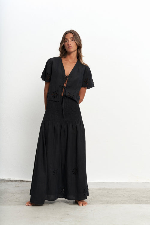 Alma Black Skirt