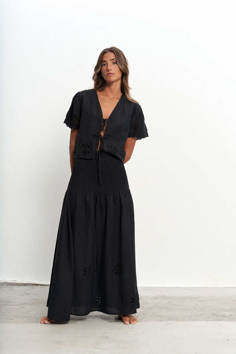 Alma Black Skirt