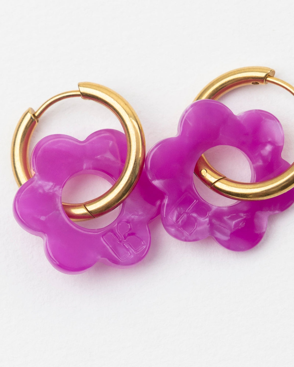 Boucles D'Oreilles Baby Fleurette - Açaï