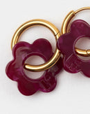 Baby Fleurette Earrings - Cherry