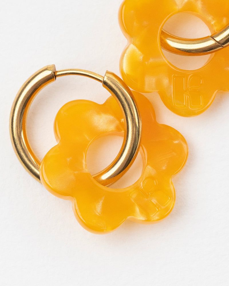 Baby Fleurette Earrings - Apricot