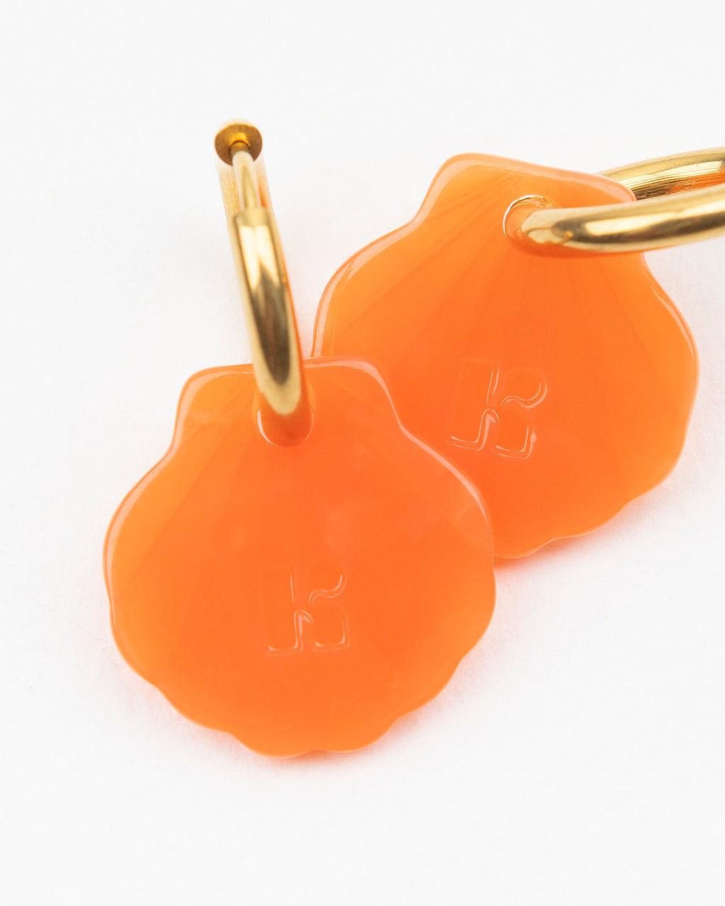 Boucles D'Oreilles Baby Mermaid - Orange