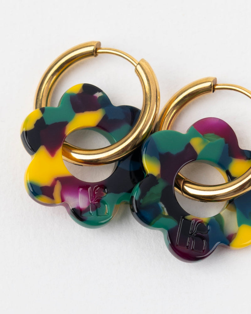 Baby Fleurette Earrings - Camo