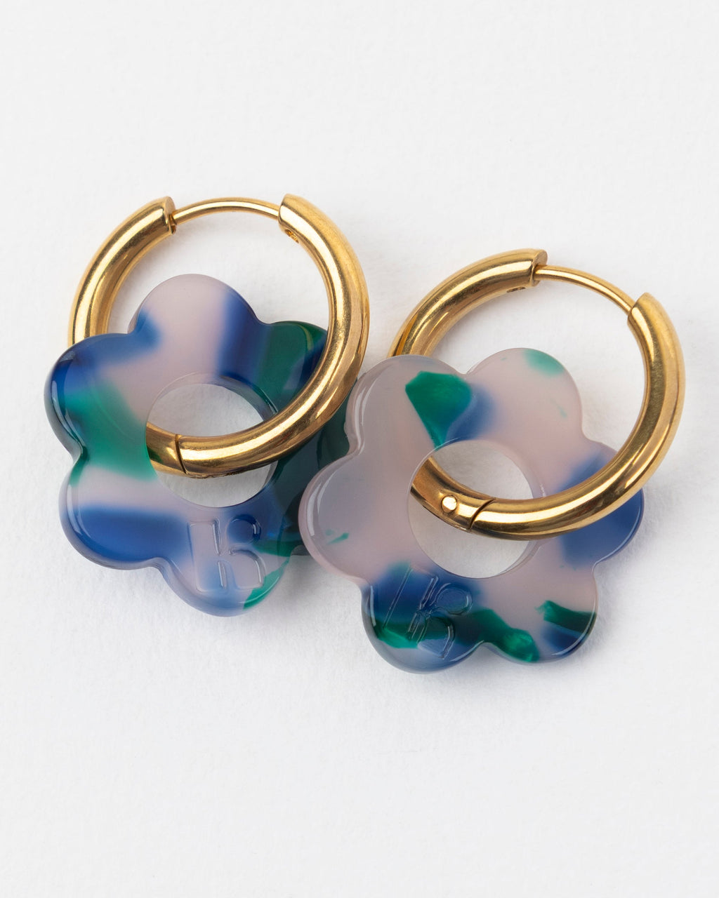 Boucles D'Oreilles Baby Fleurette - Verde