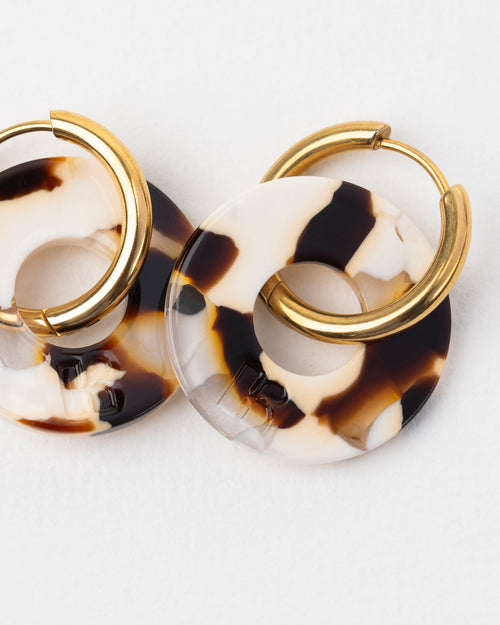 Pendientes de donut - Latte