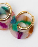 Donut Earrings - Confetti