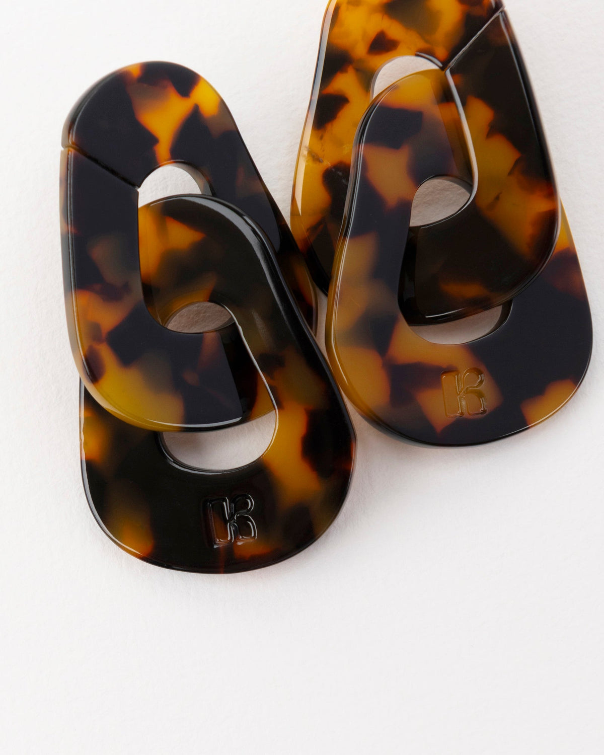 Maillon Earrings - Tortoiseshell