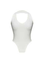 Cleo Plunge Halter Bodysuit - Off-White
