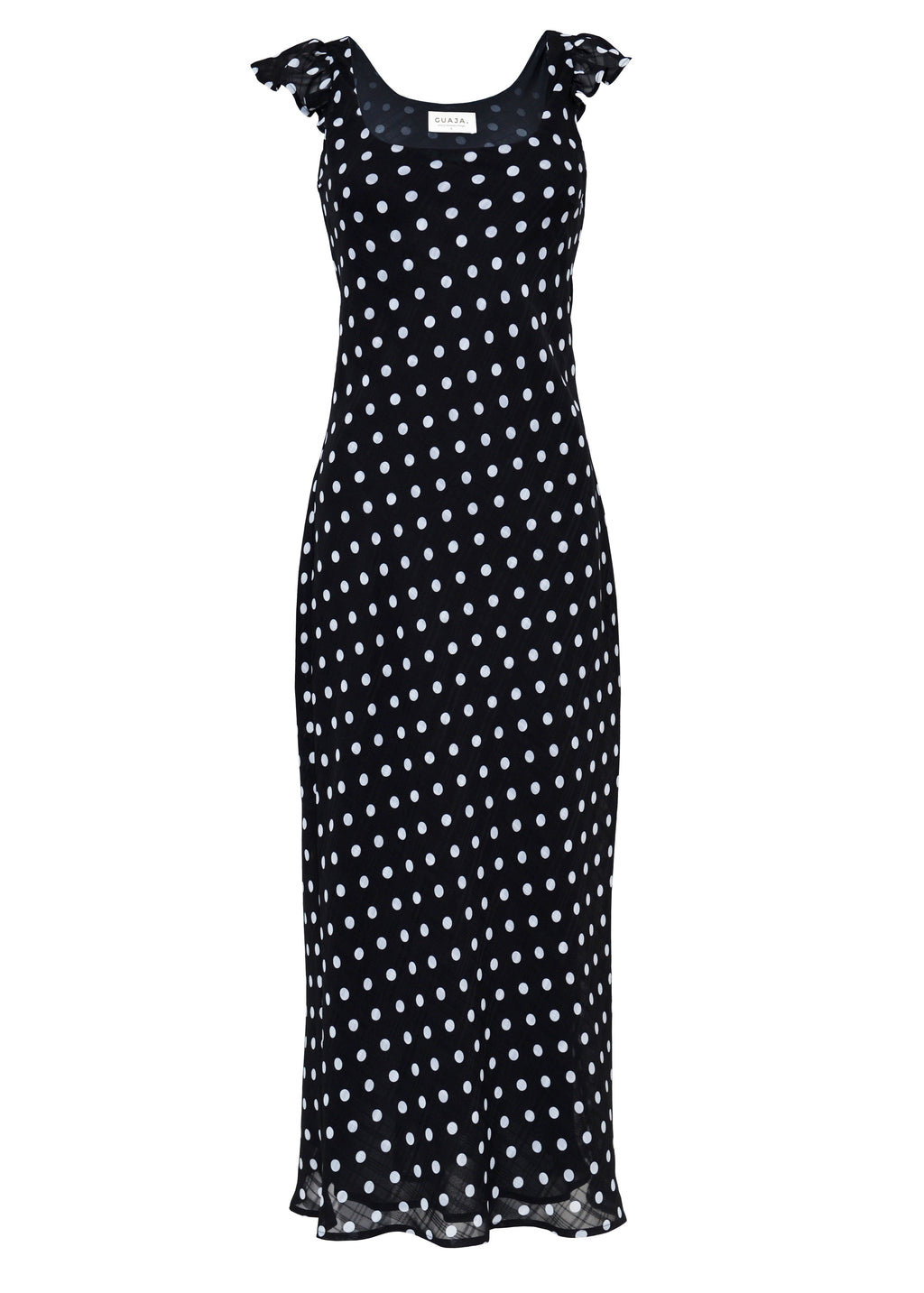 Robe Carmen Polka Dot Midi - Black & White