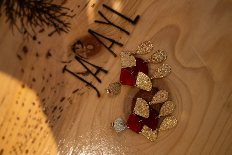 Boucles D'Oreilles Soho Rouges