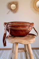 Sac Banane En Cuir - Chuck Marron
