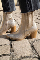 Bottines Paris Dorées