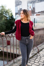 Elise Gilet - Burgundy